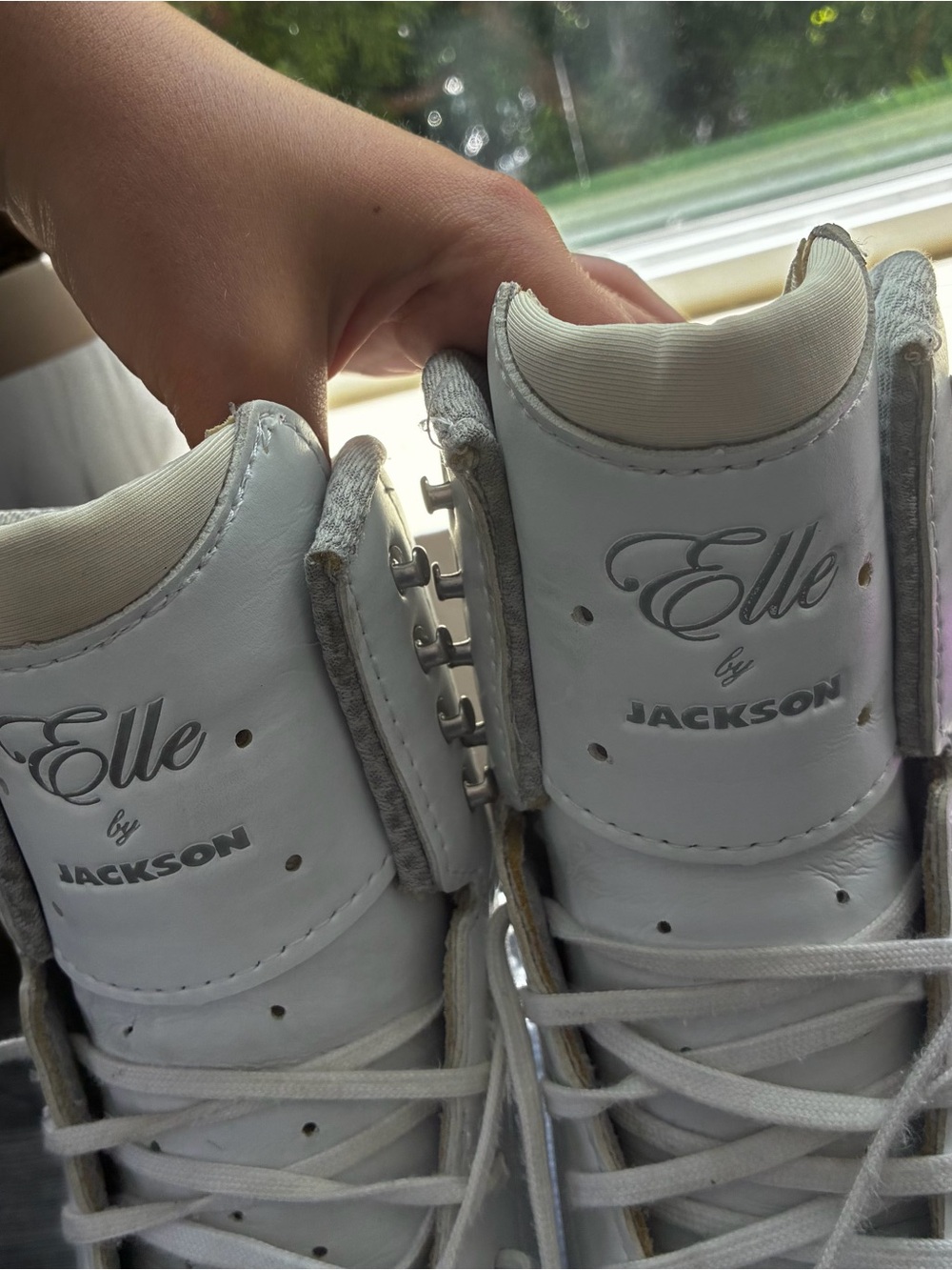 Jackson Elle FS2130 Figure Skates 5W Wide Ultima Mirage Blades Swarovski w/ box - Picture 12 of 16